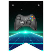 Retro Video Gamer Happy Birthday Banner (Eerste vlag)