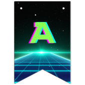 Retro Video Gamer Happy Birthday Banner (Derde vlag)