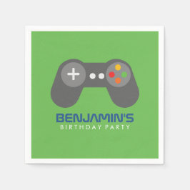 Retro Video Games Controller Verjaardag Servetten