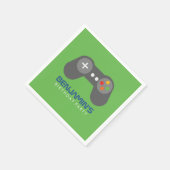 Retro Video Games Controller Verjaardag Servetten (Hoek)