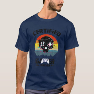 Retro Video Games Gaming Certified Gamer F T-shirt