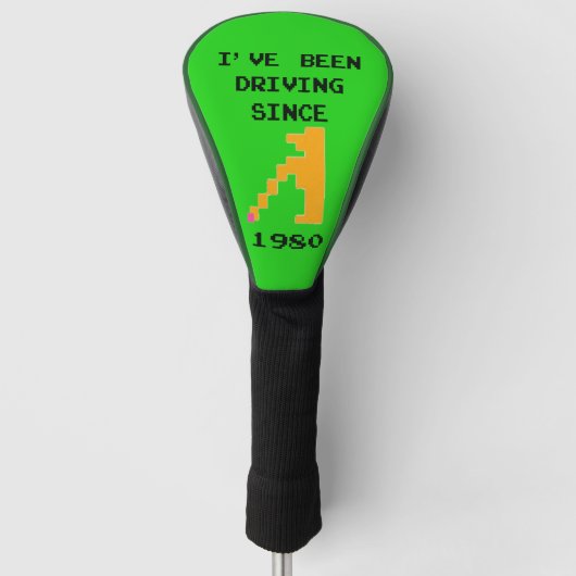 Retro video Golf Game Headcover (Voorkant)