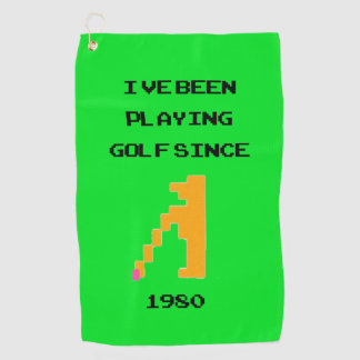 Retro Video Golf Game Towel Golfhanddoek