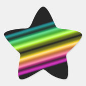 retro video neonstripe : ster sticker (Voorkant)