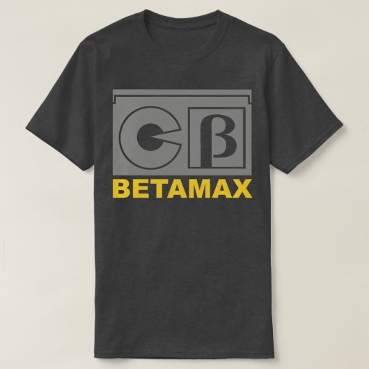 Retro Video Tapes Betamax Video T-shirt (Design voorkant)
