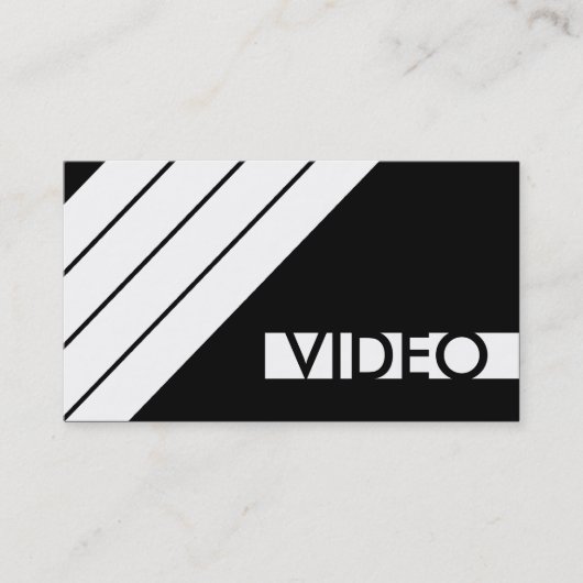 retro VIDEO Visitekaartje (Voorkant)