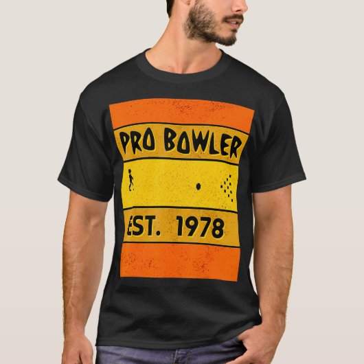 Retro Videogame Bowling T-shirt (Voorkant)