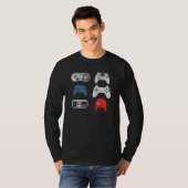 Retro Videogame Controllers Collectie   Gaming T-shirt (Voorkant volledig)