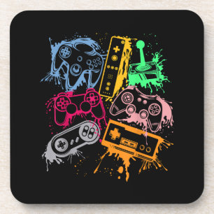 Retro videogameconsolecontrollers 80's 90's Arc Bier Onderzetter
