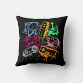 Retro videogameconsolecontrollers 80's 90's Arc Kussen (Achterkant)