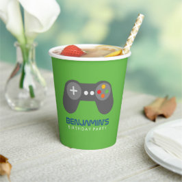 Retro Videogames Papieren beker