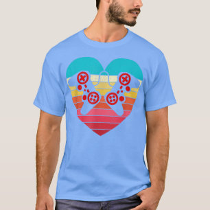 Retro videospel Heart game Lover Gamer Va T-shirt