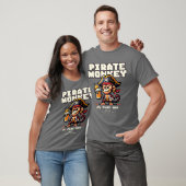 Retro Videospel Piraat Aap T-Shirt (Unisex)