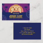 Retro videospelconsole games visitekaartje (Voorkant / Achterkant)
