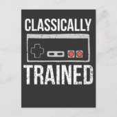 Retro videospelcontroller gamer nerd briefkaart (Voorkant)