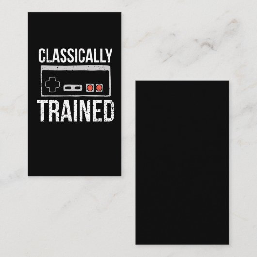 Retro videospelcontroller gamer nerd visitekaartje (Voorkant / Achterkant)