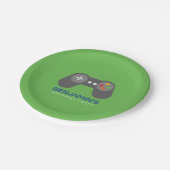 Retro Videospellen Verjaardagsfeest Papieren Bordje (Gekanteld)