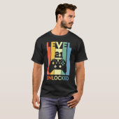 Retro  videospelletjes Controller Level 21 Unlo T-shirt (Voorkant volledig)