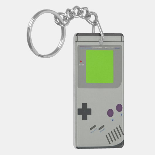 Retro Videospielkonsole Sleutelhanger (Voorkant Links)