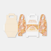 Retro vier groovy's verjaardag Favor Box Bedankdoosjes (Uitgevouwen)