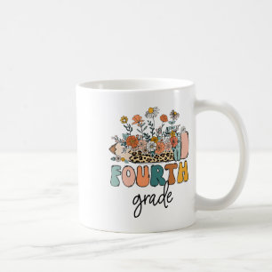 Retro Vierde Klas Leraren Luipaard Ck Naar School Koffiemok