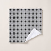 retro vierkant rasterpatroon bad handdoek (Wasdoekje)
