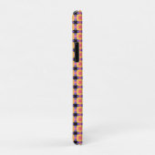 Retro vierkant rasterpatroon met heldere kleuren Case-Mate iPhone case (Achterkant/rechts)