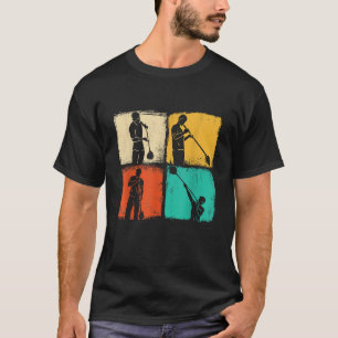 Retro vierkante glazenblazer glazenblazen hobbyist t-shirt