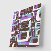 Retro Vierkante Klok (Hoek)