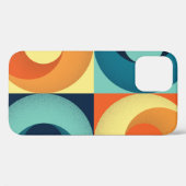 Retro vierkanten & cirkels: jaren '60 Patroon Case-Mate iPhone Case (Achterkant (horizontaal))