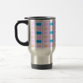 Retro vierkantjes patroon reisbeker (Links)