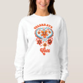 Retro viert liefde trui (Voorkant)