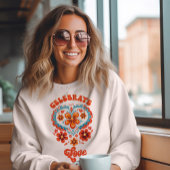 Retro viert liefde trui