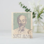 Retro vietnames poststempel (Staand voorkant)