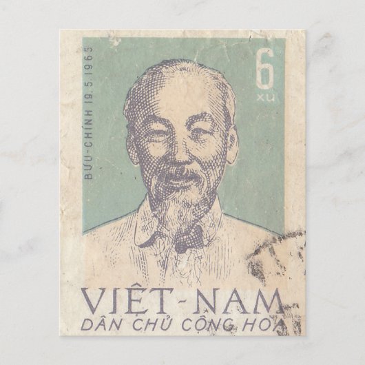 Retro vietnames poststempel (Voorkant)