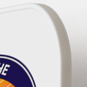Retro Viewmaster-badge: laatste generatie offline Pickleball Paddle (Links Detail)