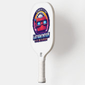 Retro Viewmaster-badge: laatste generatie offline Pickleball Paddle (Links)