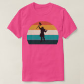 Retro Viking Barbarian Ax Fighter Battle Warrior T-shirt (Design voorkant)