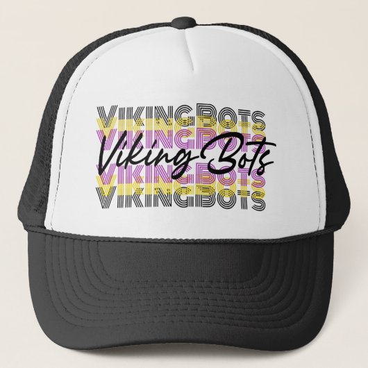 Retro VikingBots Hoed Trucker Pet (Voorkant)