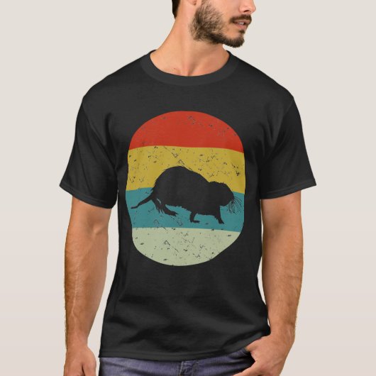 retro vinatge beaver t-shirt (Voorkant)