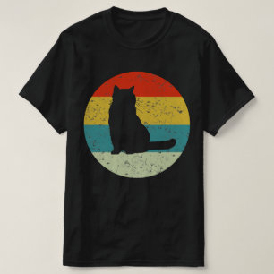 retro vinatge british shorthair cat t-shirt