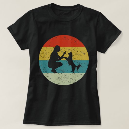 retro vinatge hond t-shirt (Design voorkant)