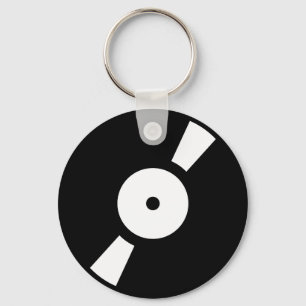 retro vinly record sleutelhanger