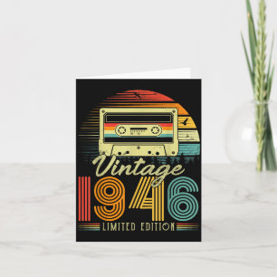 Retro Vintage 1946 Limited Edition 80 Jaar Oude Bi Kaart