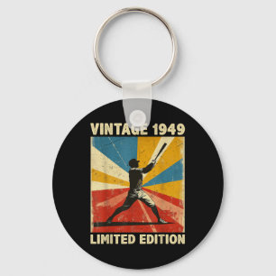 Retro Vintage 1949 Baseball Lover Limited Edition Sleutelhanger