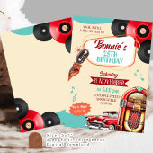 Retro Vintage 1950s Volwassen Verjaardagsfeestje Kaart