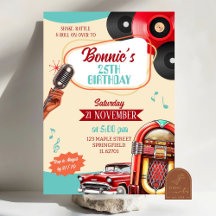 Retro Vintage 1950s Volwassen Verjaardagsfeestje