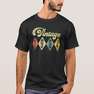 Retro Vintage 1964 60e Verjaardagscadeau Mannen Vr T-shirt