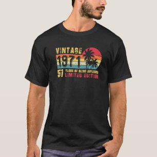 Retro Vintage 1971 51 jaar 51ste B dag T-shirt