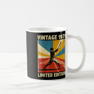 Retro Vintage 1971 Baseball Lover Limited Edition Koffiemok